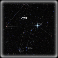 Lyra Constellation by Walt Davis.