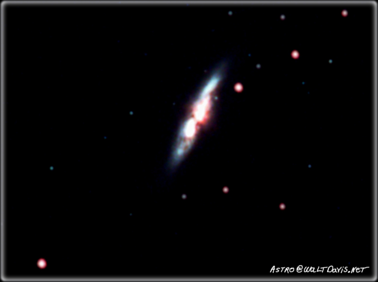 M82 - the Cigar Galaxy, is a star forming galaxy part of the M81 group in